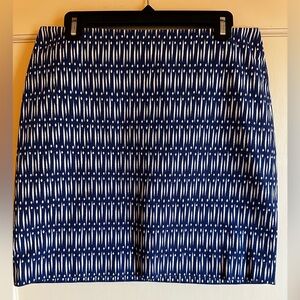 Ann Taylor royal blue and white skirt
